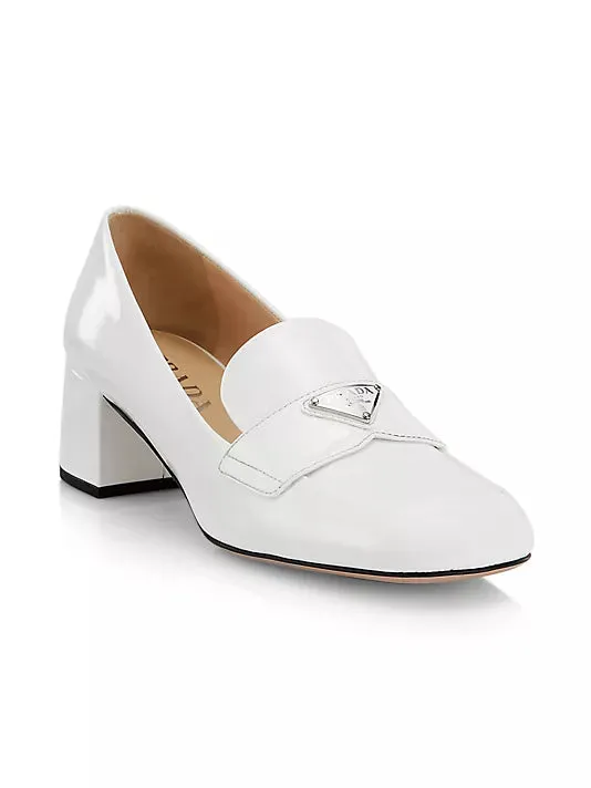 45MM Leather Heeled Loafers