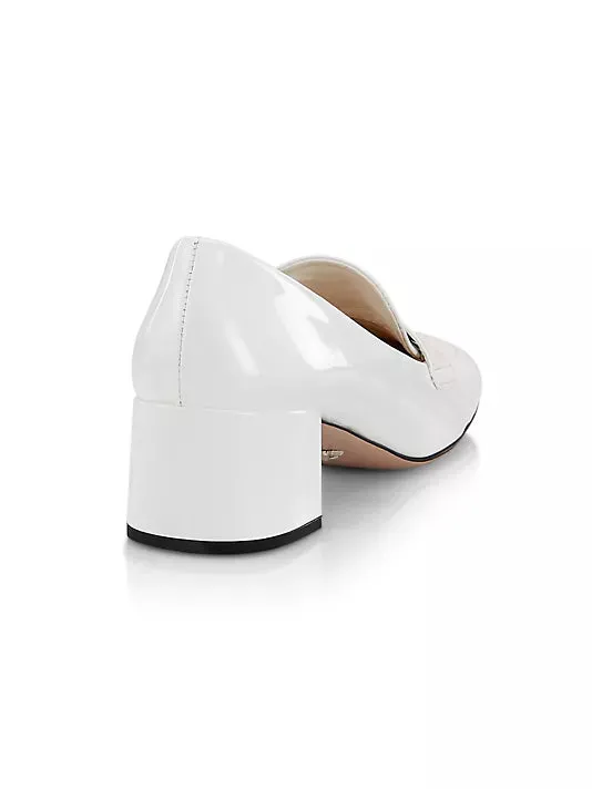 45MM Leather Heeled Loafers