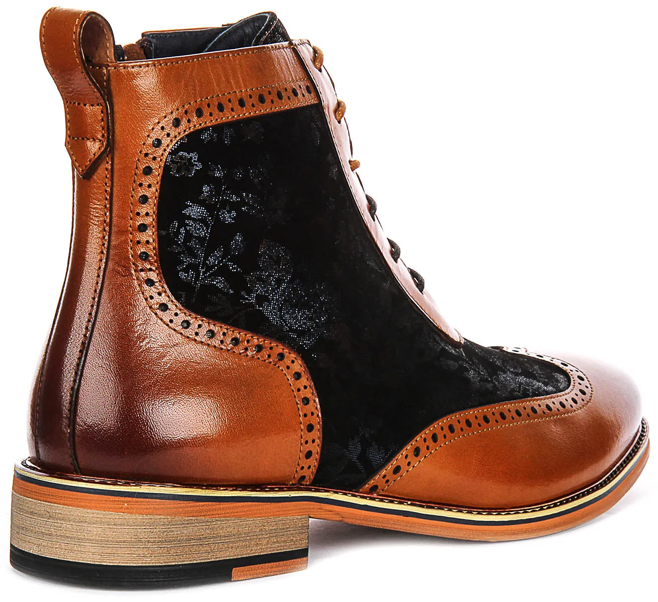 Arnold Ankle Boots In Brown Blue