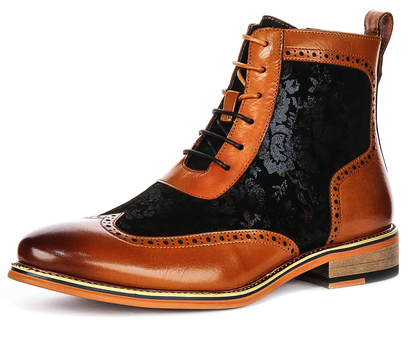 Arnold Ankle Boots In Brown Blue