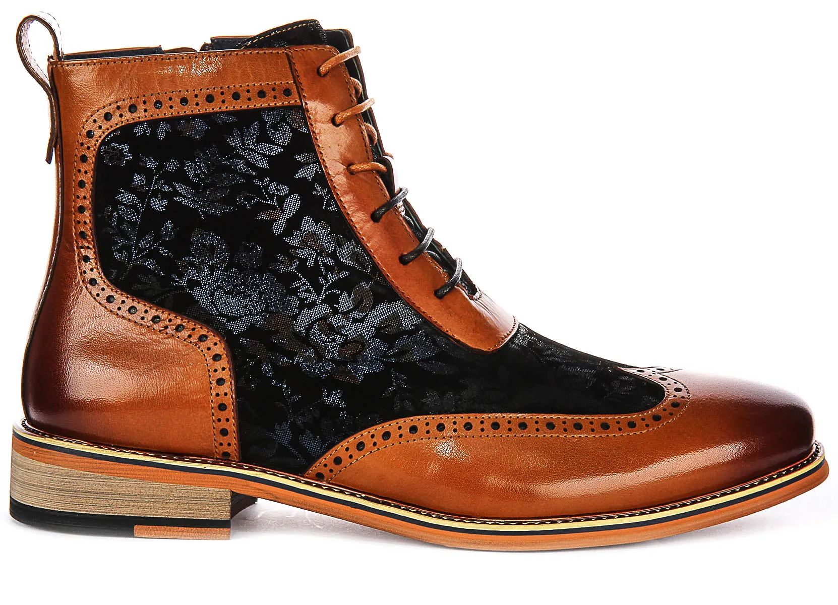 Arnold Ankle Boots In Brown Blue