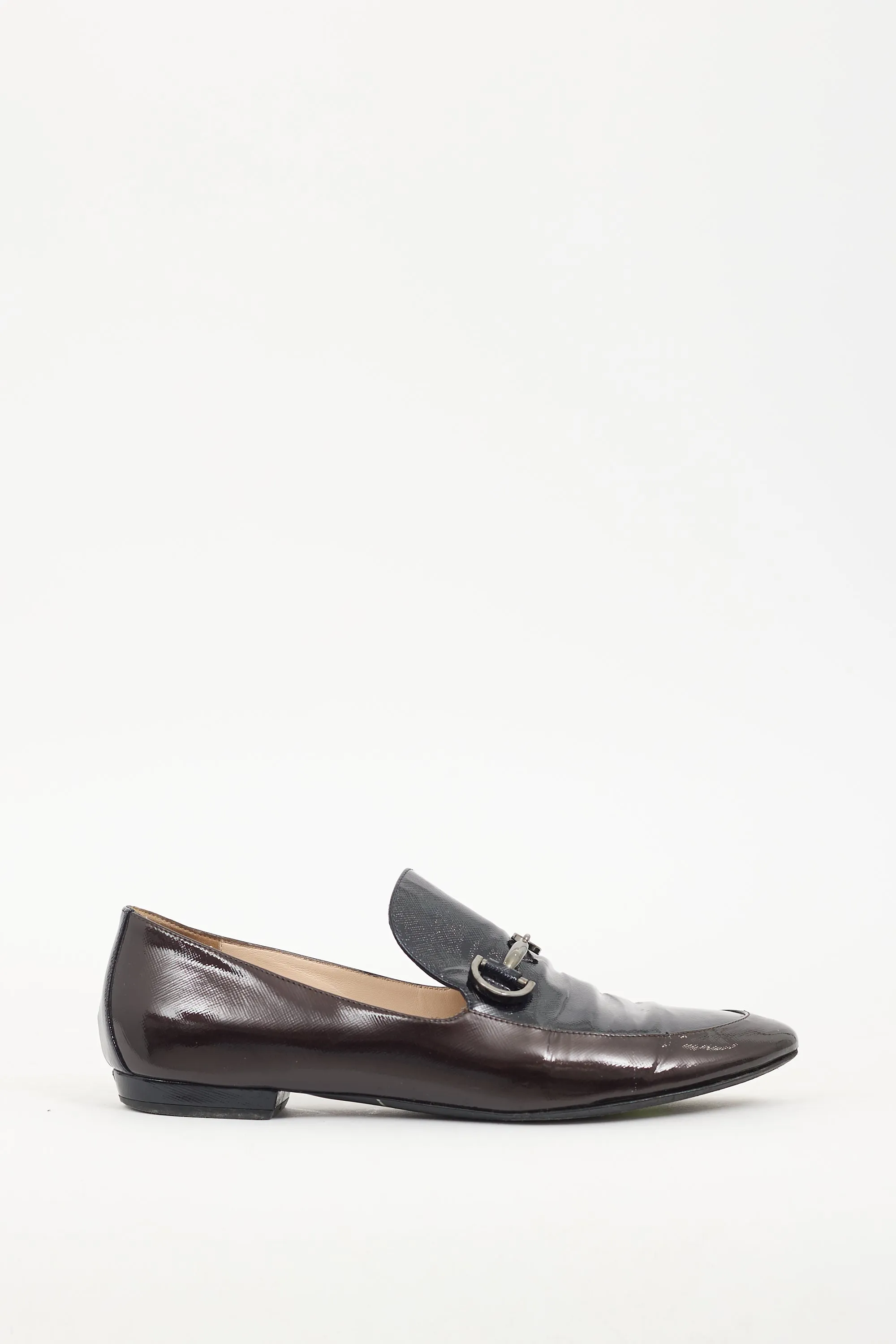 Black & Brown Patent Leather Loafer