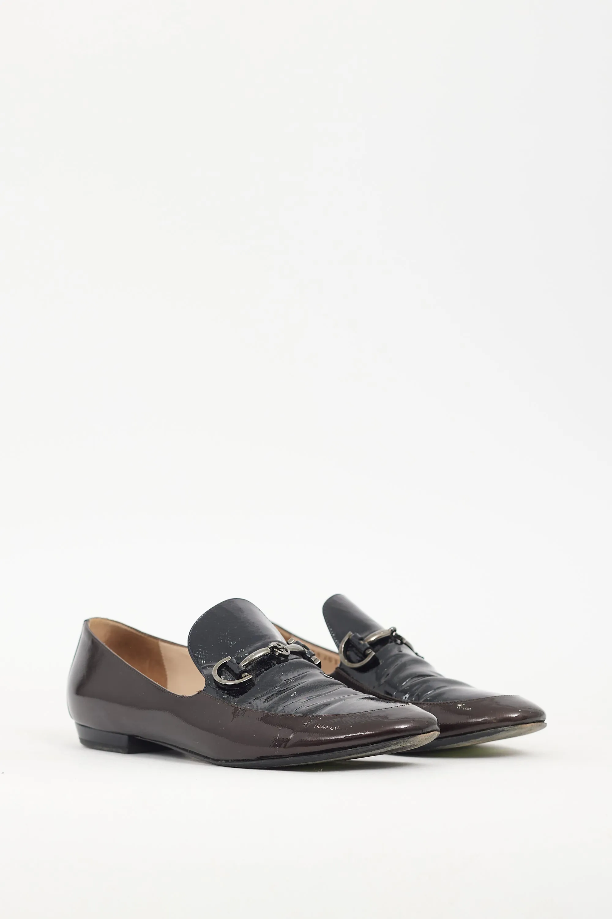 Black & Brown Patent Leather Loafer