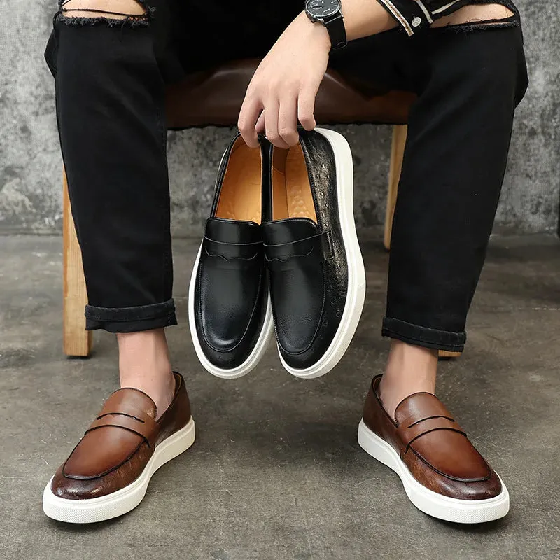 British style casual loafers