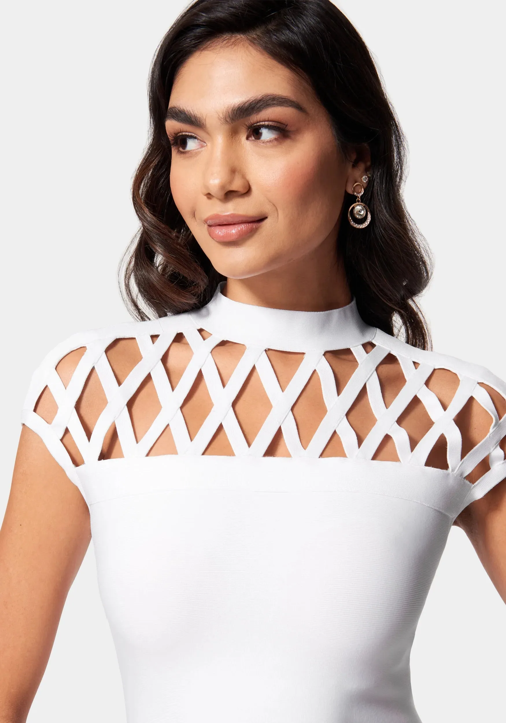 Caged Bandage Mini Dress