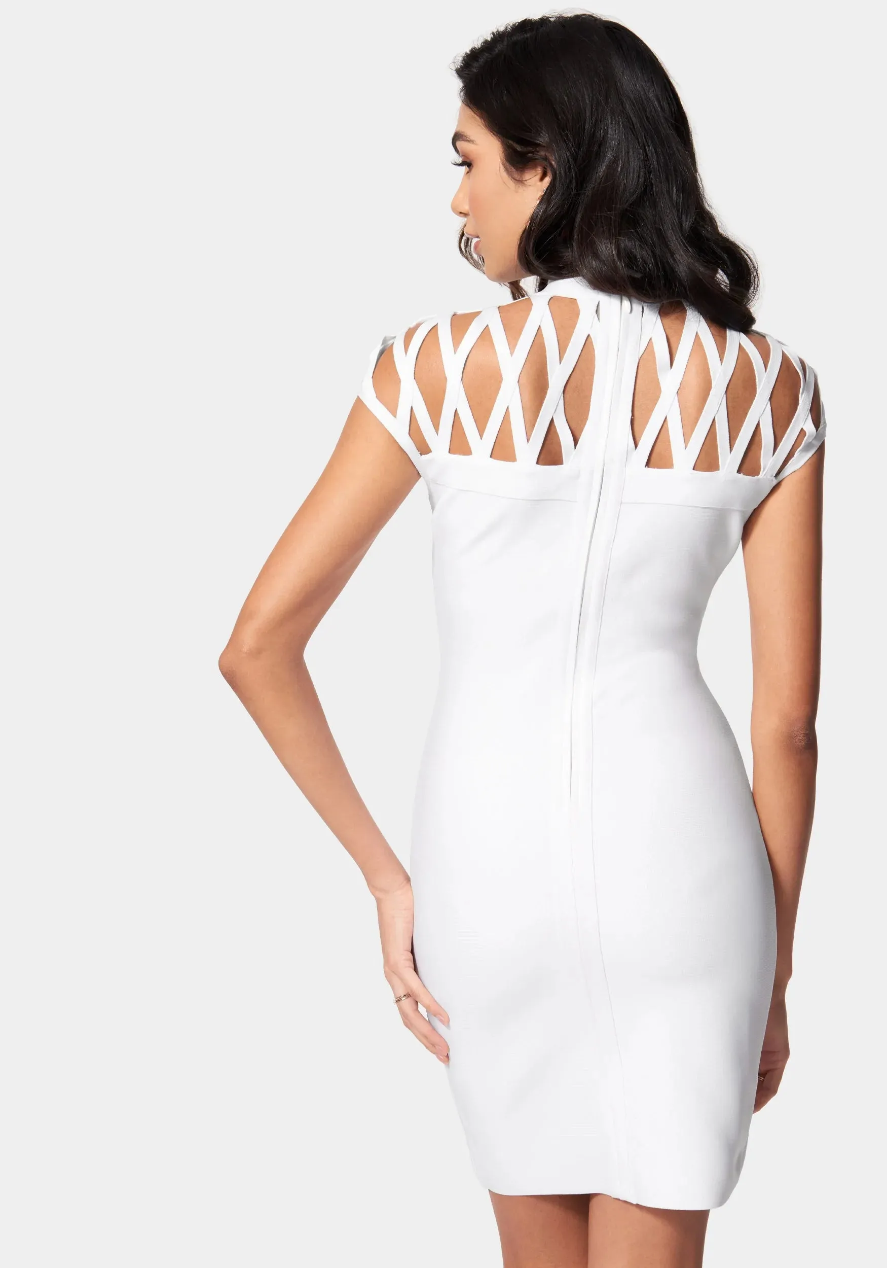 Caged Bandage Mini Dress