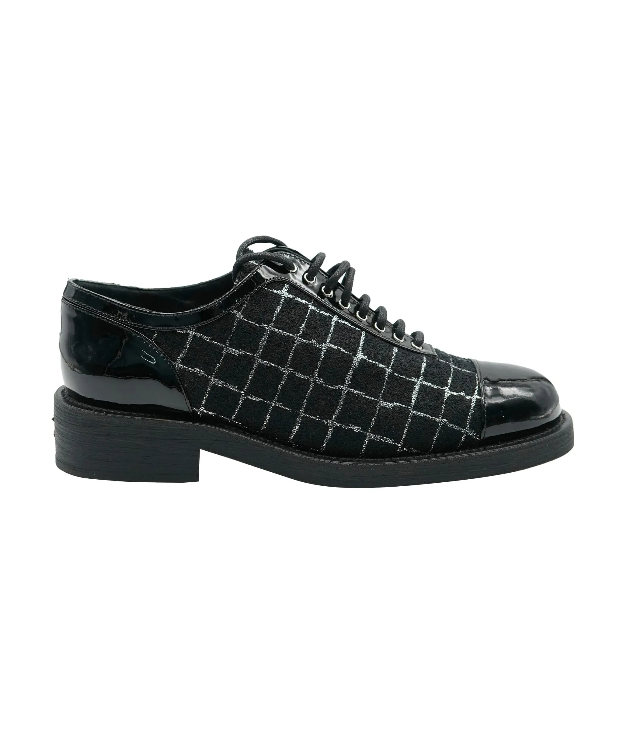 Chanel Black Patent CC Smart Loafers ALC1133