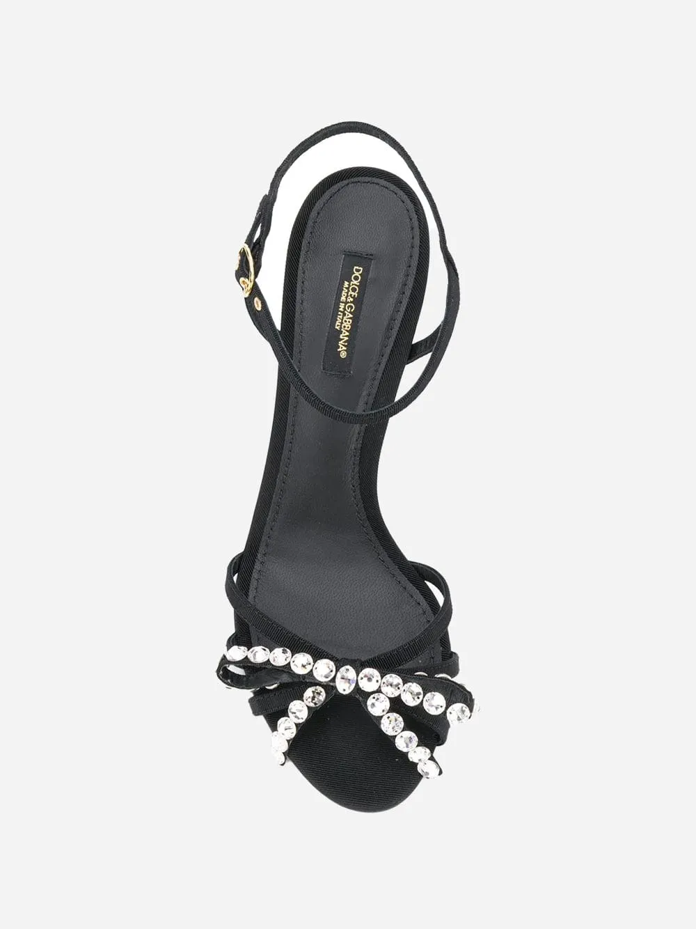 Crystal-Embellished Buckle-Strap Sandals