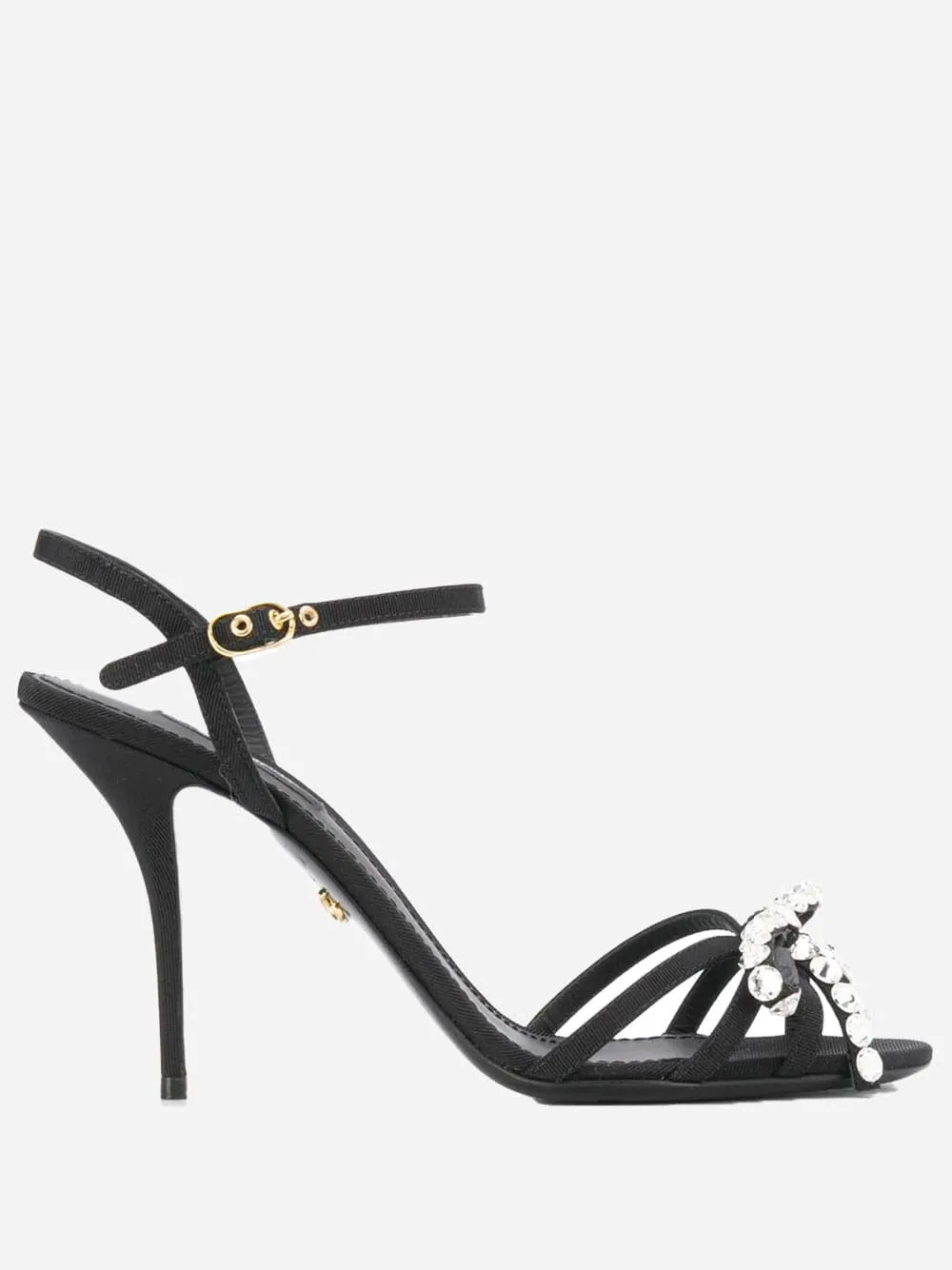 Crystal-Embellished Buckle-Strap Sandals