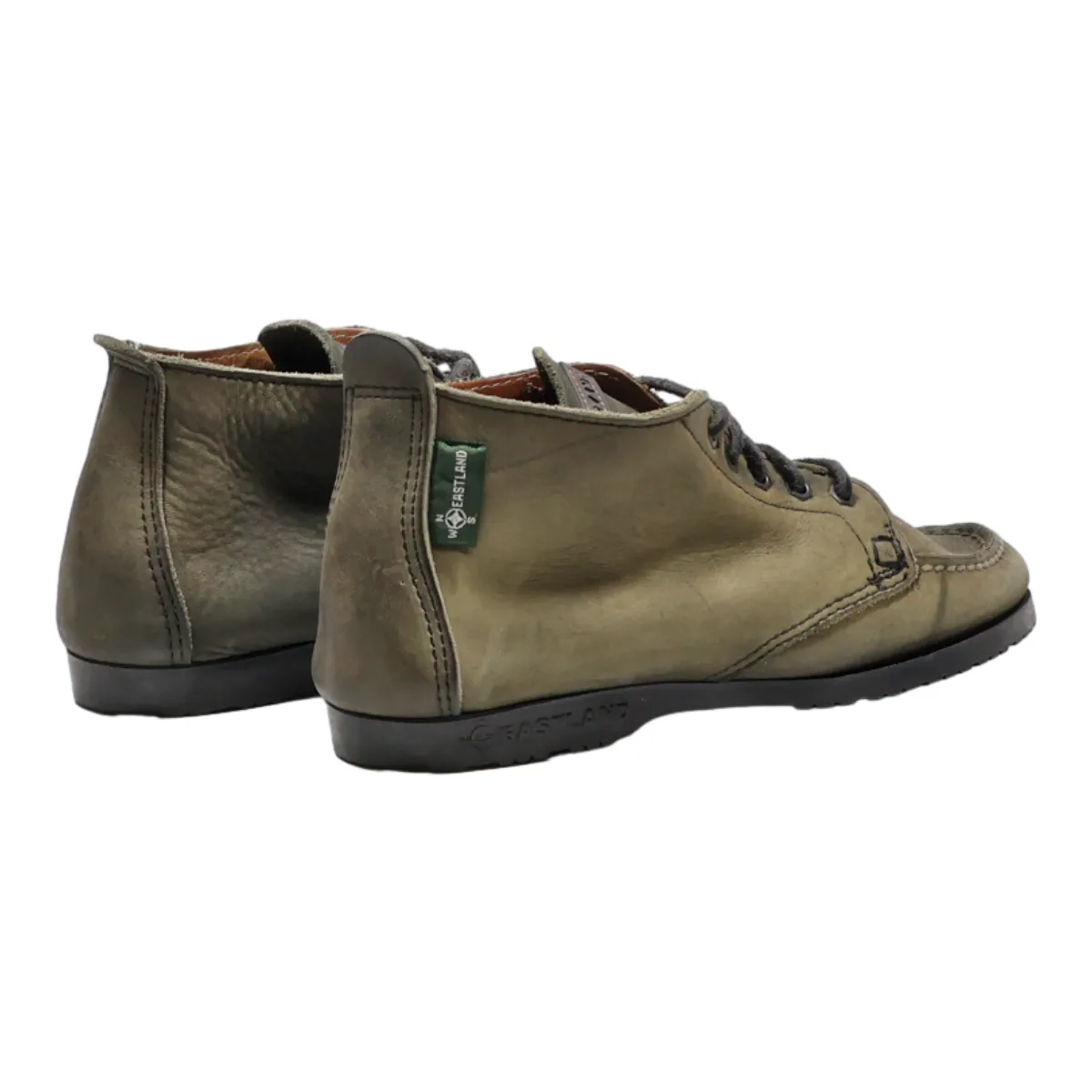 EASTLAND Chukka Boots Green Leather Womens UK 5.5