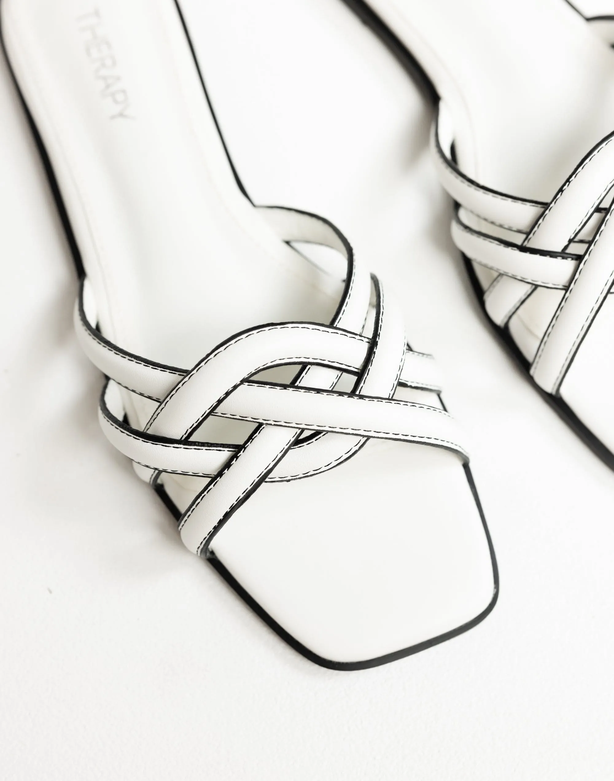 Gabrielle Sandals (White) - By Therapy