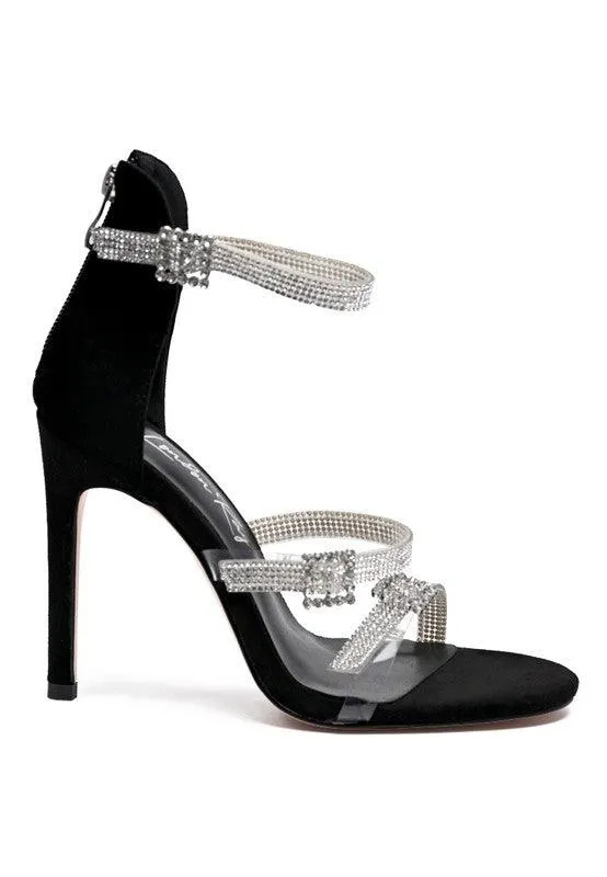 Ines Bling Strap High Heel Sandals