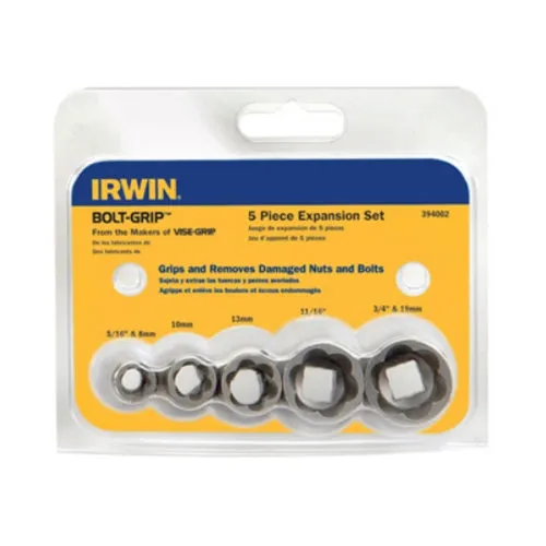 Irwin 394002 5-pc BOLT-GRIP Expansion Set