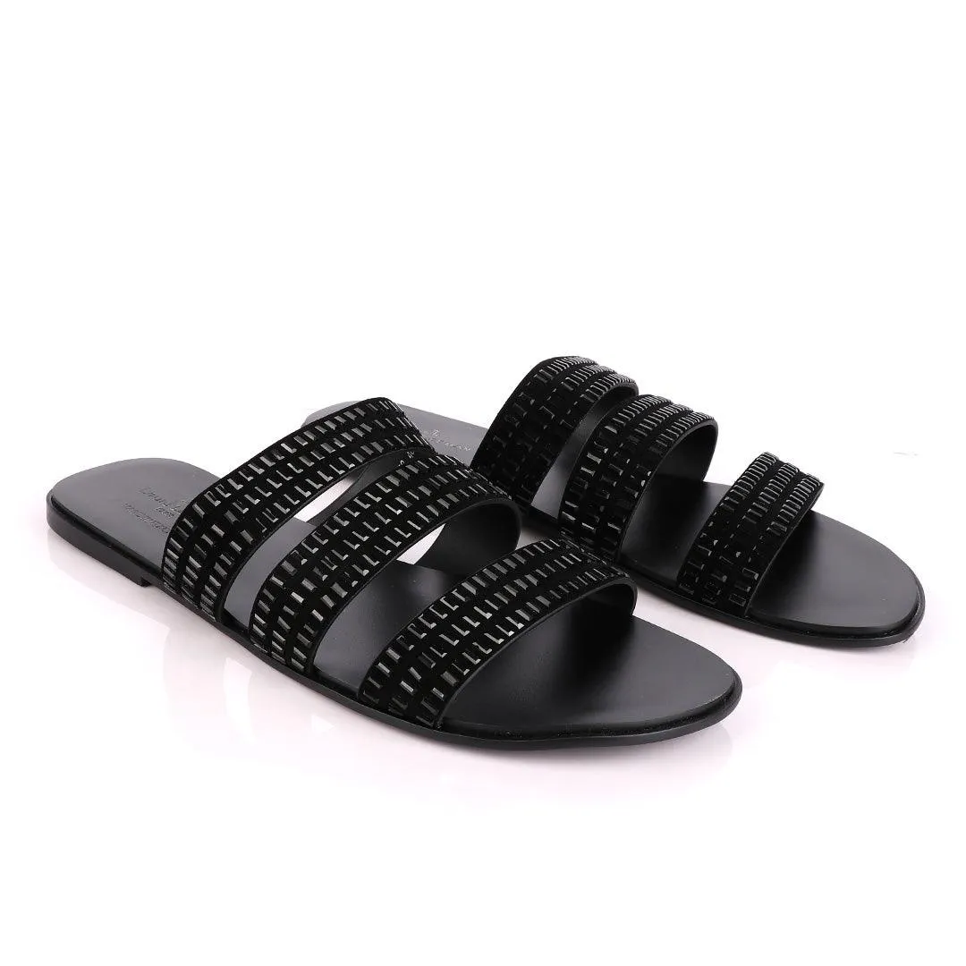 Louis Leeman Swarovski Crystal Studded Sandals