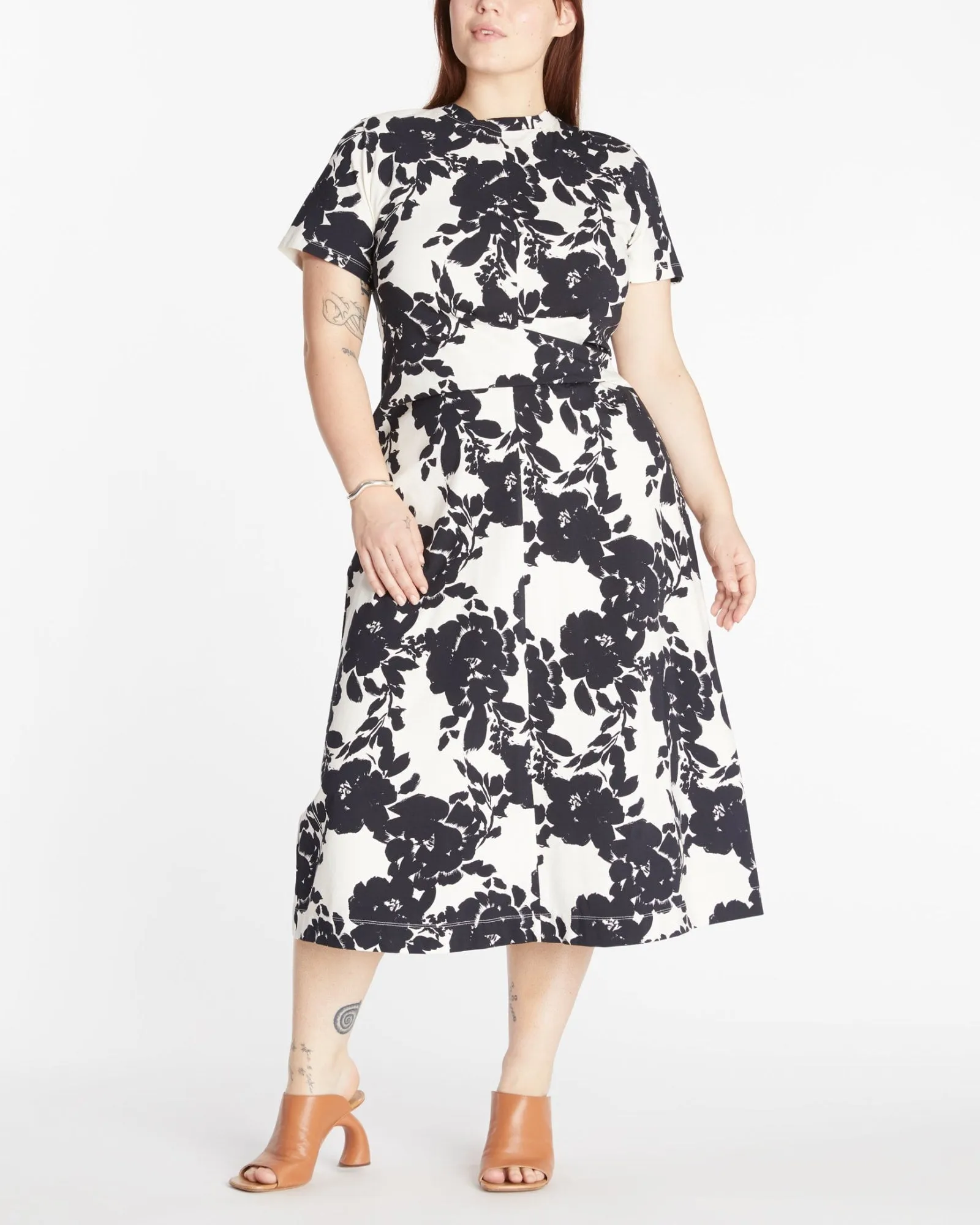 Mac Dress | Cream/Black Multi Shadow Bloom Multi