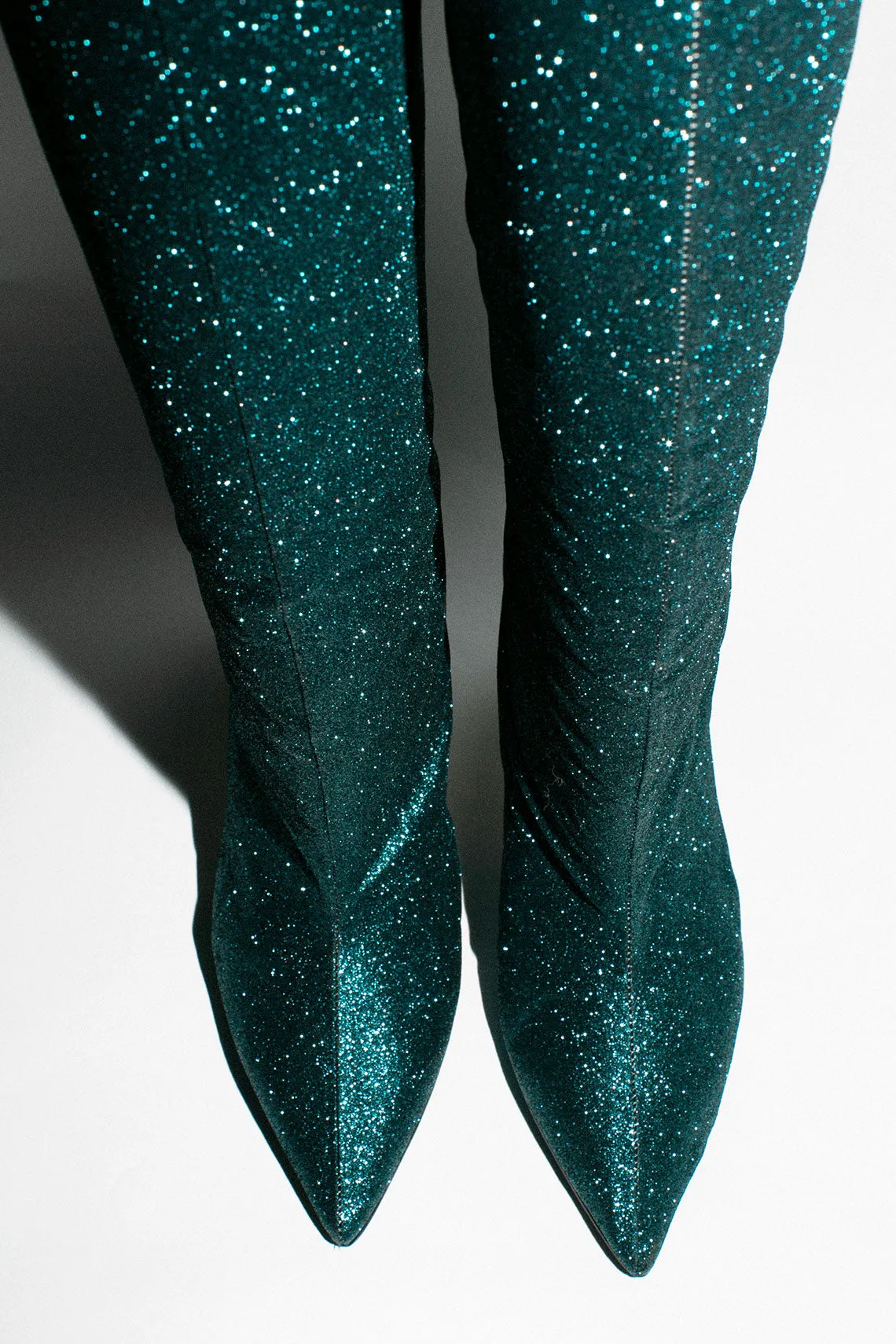 Petrol Glitter Sandy Boot