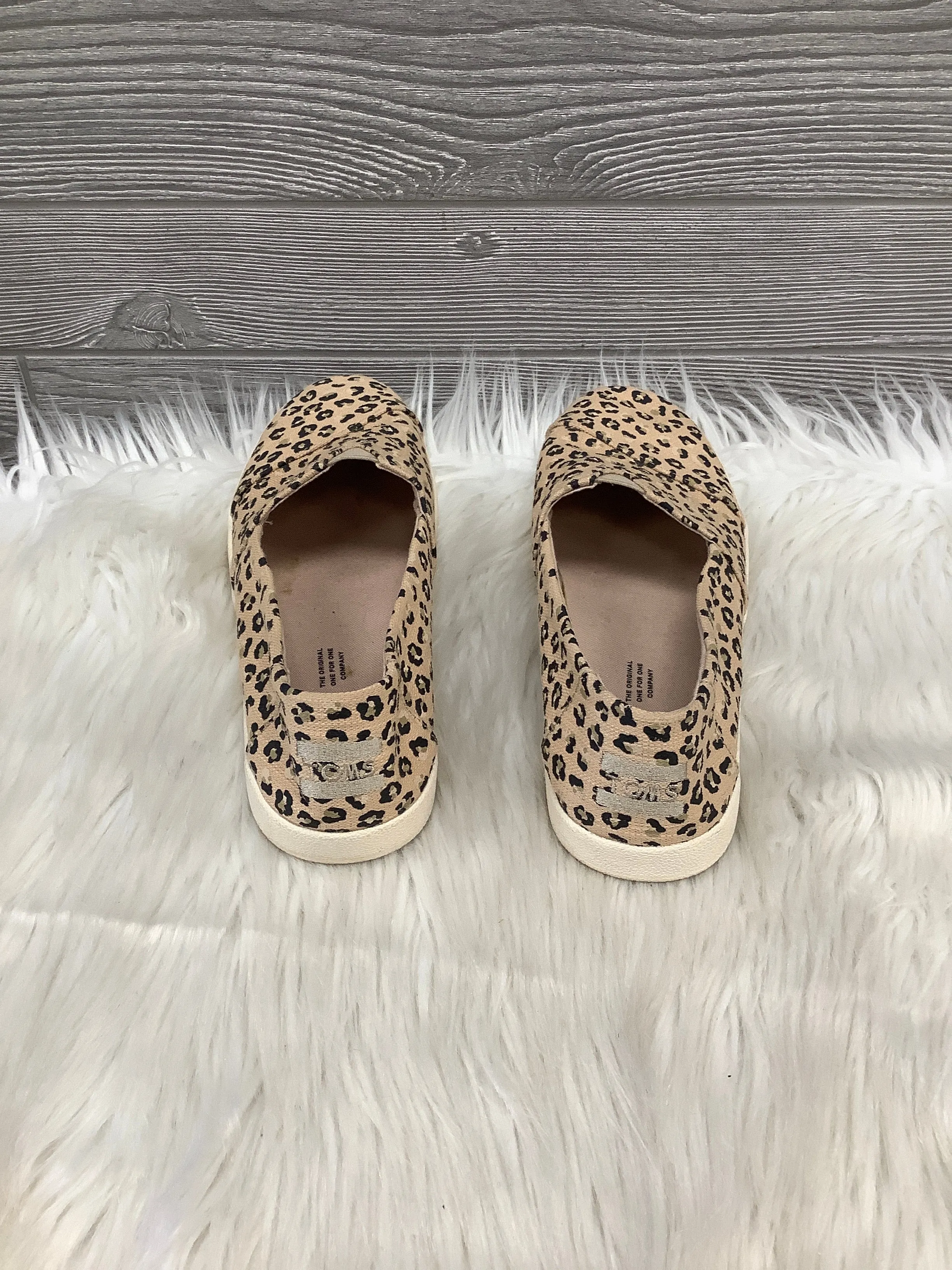 Shoes Flats By Toms In Animal Print, Size: 8.5