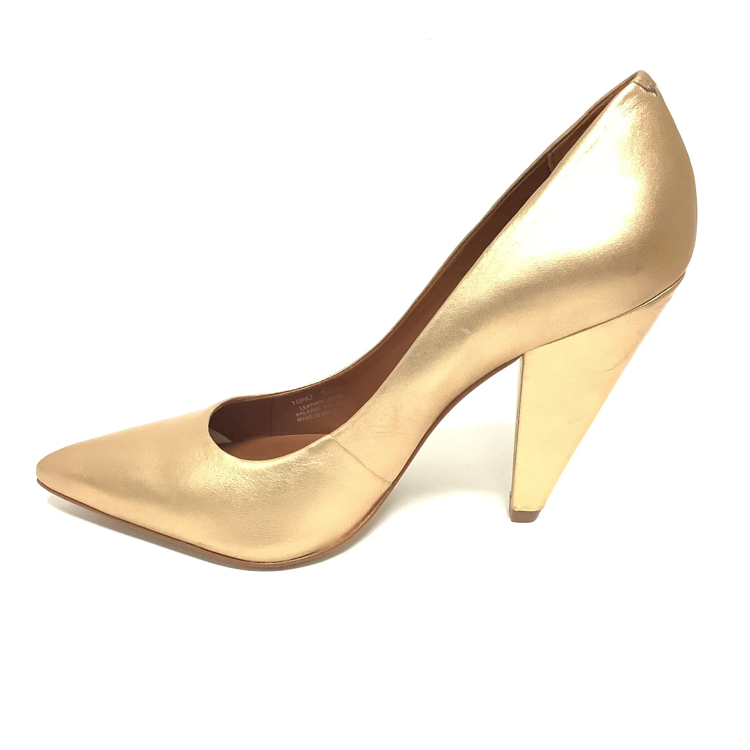 Steve Madden Gold Heels Size 9