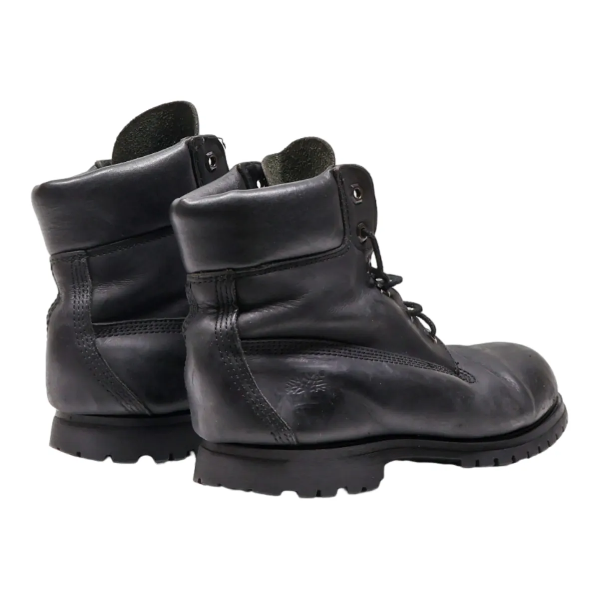 TIMBERLAND Chukka Boots Black Leather Womens UK 8.5