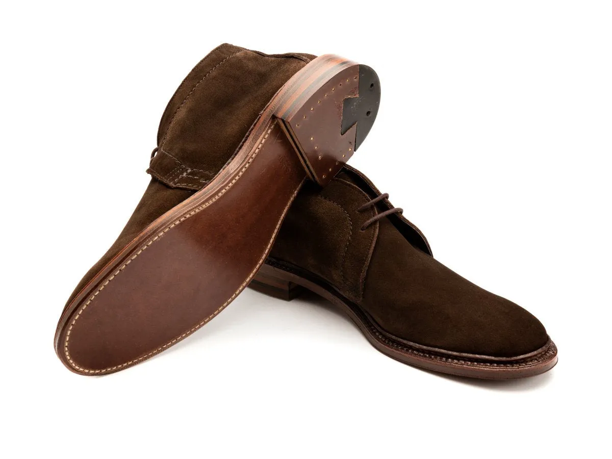 Unlined Chukka Boot Dark Brown Suede