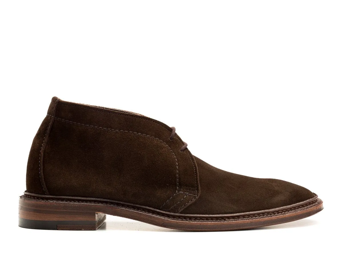 Unlined Chukka Boot Dark Brown Suede