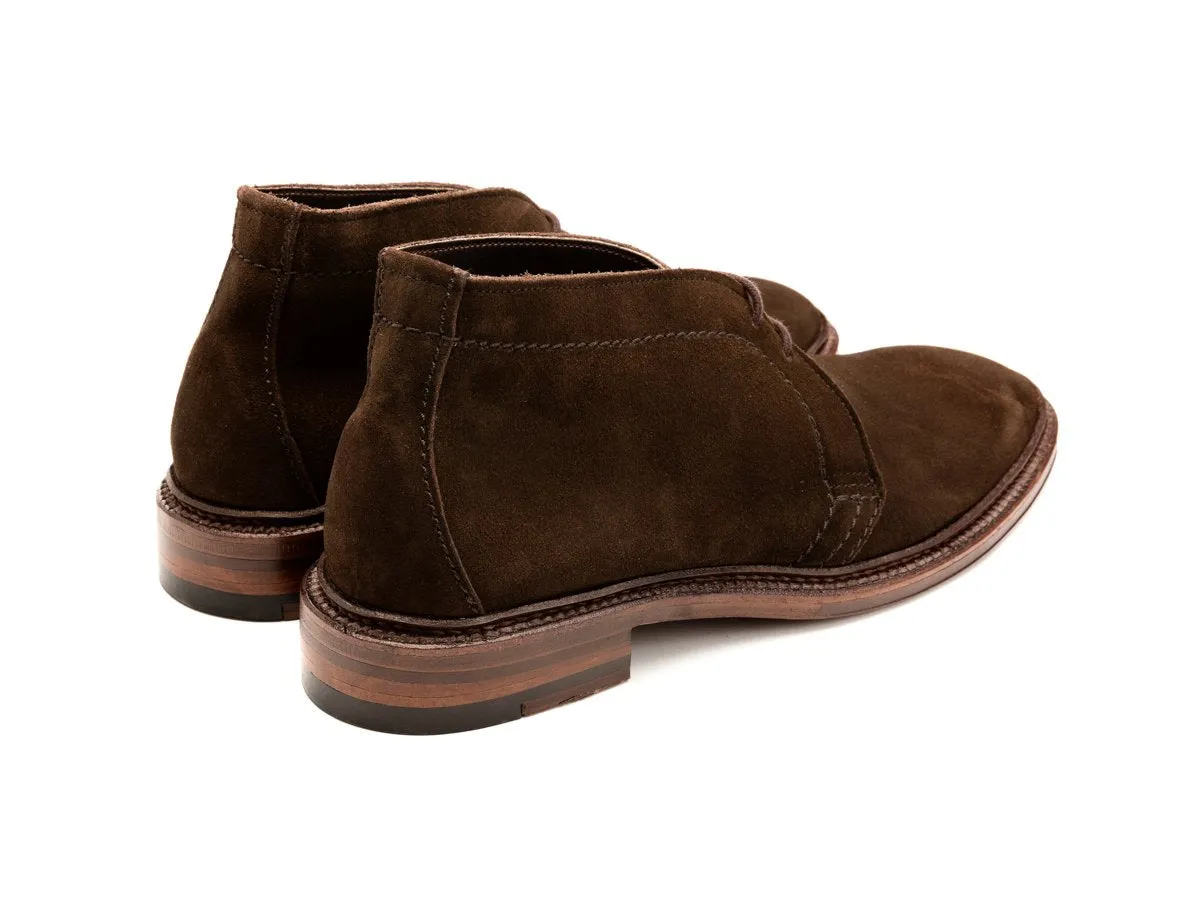 Unlined Chukka Boot Dark Brown Suede