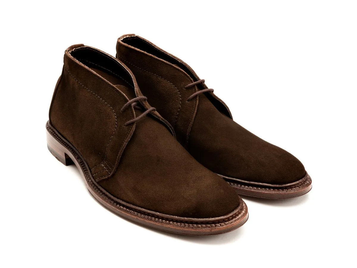 Unlined Chukka Boot Dark Brown Suede