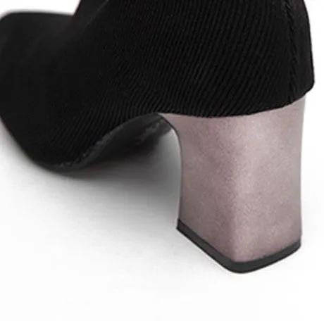 Women's Autumn High-Heeled Stretch Sock Boots